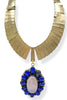 Made In The Deep South 1960s Pink Quartz & Lapis 1960s Necklace