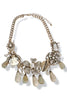 Annika Antique Gold Botanical Statement Necklace