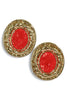 Timeless Statement Red Drop Earrings