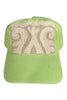 Kilim Baseball Hat - Lime 130 *Final Sale*