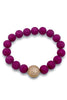 Brave Enough Bracelet - Cranberry