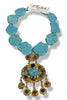 Made In The Deep South 1960s Cabachon Pendant 1970s Turquoise Necklace
