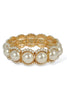 Star Of The Show Cream Stretch Evening Bracelet