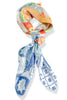 Meet You There Blue Fruit Pattern Scarf