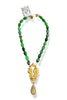 Made In The Deep South 1980s Brooch 1960s Jasper Bead Necklace
