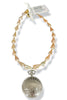 Made in the Deep South 1950s Pocket Watch Baroque Pearl Necklace
