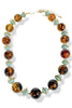 Make It Right Tortoise and Turquoise Beaded Necklace
