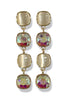 Most Of The Time Abalone Linear Square Dangle Earrings