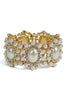 Bottom Line Gold and Crystal Statement Bracelet