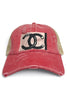 CC Red Denim Hat 100