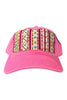 Kilim Baseball Hat - Hot Pink 13