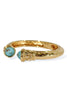 Back To Me Turquoise Gold Cuff Bracelet