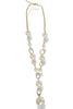 Giving Something Real Cream and Gold Necklace