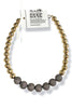 Made in the Deep South Pave Beads 1960s Gold Bead Necklace