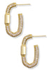 Emery Hoop Earrings - Gold White Crystal | Kendra Scott