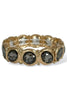 Holding On Black Stretch Bracelet