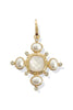 Adelaide Gold and Cream Cross Pendant