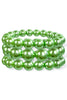 Hold On Tight Lime Beaded Bracelet Set