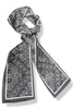 Hattie Black Long Rectangular Scarf