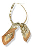 Maisey Brown Silk Scarf Wrapped Collar Necklace