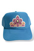 Kimberly Kilim Patch Turquoise Trucker Hat