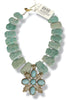 Made In The Deep South 1970s Brooch 1960s Amazonite Bead Necklace