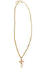 Sienna by TOVA Pink Ombre Cross Necklace