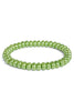More Effort Green Rondelle Beaded Stretch Bracelet