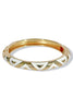 Start Over White Hinge Bangle Bracelet