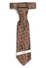 Chanel Brown/Blue Choker Tie 21