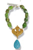 Made in the Deep South 1970s Pendant 1960s Jasper Bead Necklace