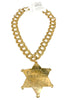 Made In The Deep South 1960s Sheriff's Badge 1970s Necklace