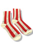 Ready To Go Red Striped Socks