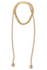 Legendary Gold Popcorn Chain Wrap Necklace
