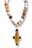 Made in the Deep South 1960s Citrine & Onyx 1960s Agate Necklace