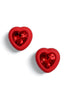 Love Note Red Stud Earrings