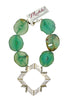 Made in the Deep South 1800s Sash Clip 1960s Green Agate Necklace