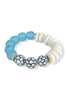 Ellie Blue Glass & Ceramic Chinoiserie Bracelet