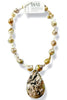 Made in the Deep South 1960s Agate Pendant Baroque Pearls