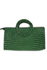 Sweet Escape Dark Green Alligator Print Handbag