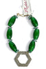 Made In The Deep South 1920s Sash Buckle 1960s Glass Beads Necklace