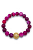 Brave Enough Bracelet - Fuchsia Marble