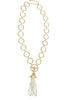 PomPom Gold Statement Necklace