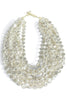 Bailey White Coinpearl Multi Layered Necklace