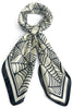 Charlotte Black Spider Web Square Scarf