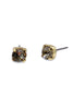 Jayda Stud Earring - Bright Gold Black Diamond | Sorreli - FINAL SALE