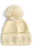 Cozy Sparkle Beige Beanie