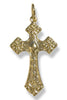 In the Right Time Gold Textured Cross Pendant