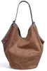 Erin Brown Suede Shoulder Bag
