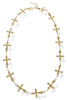 Cross Your Mind Gold Link Chain Necklace
